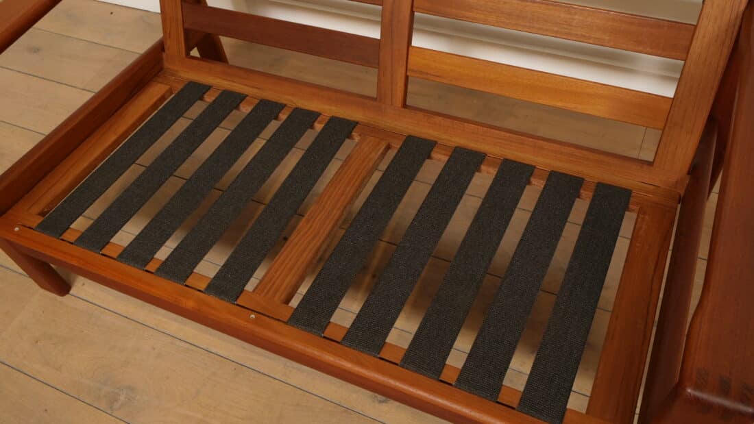 Vintage Bank 2 Zits Teak Crme Deens