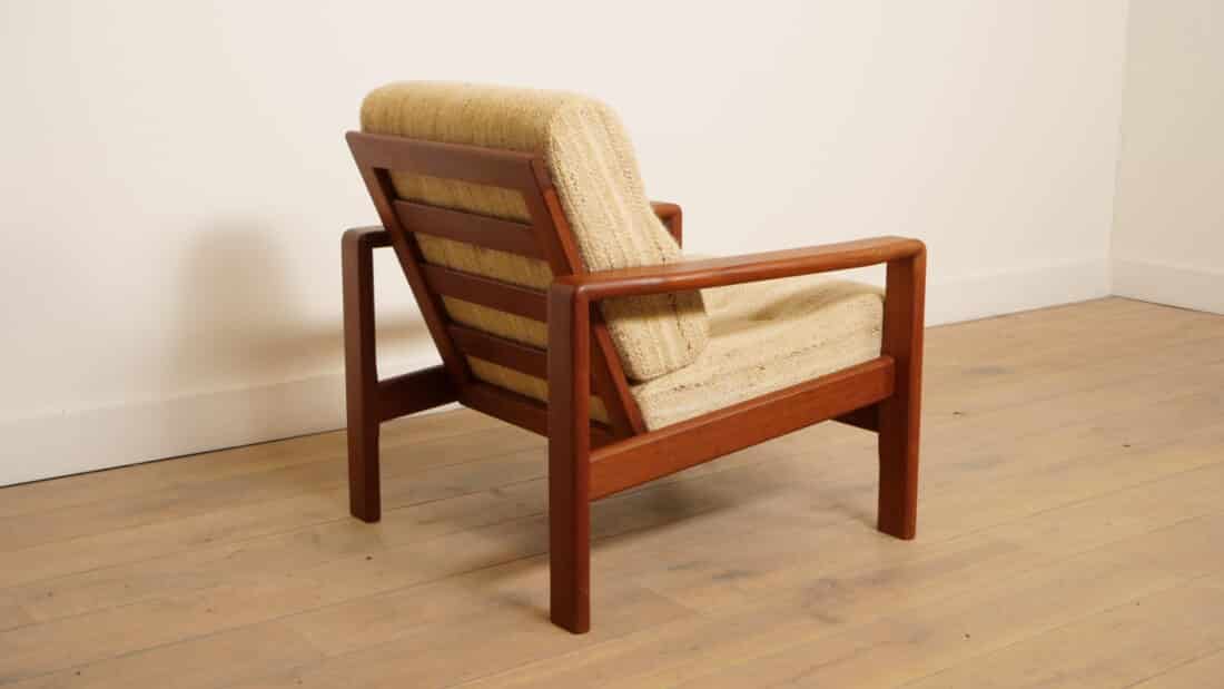 Vintage Lounge Fauteuil Teak Crme