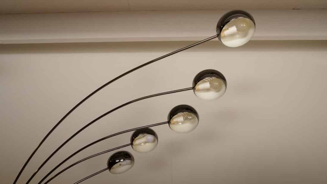 Vintage Design Vloerlamp Cottex Sweden 5 Armig