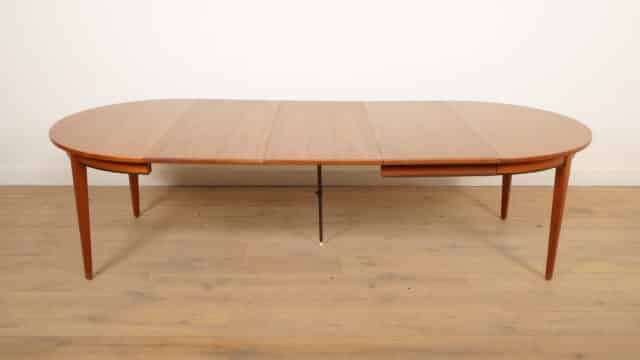 Vintage Ronde Eettafel Xxl Omann Jun No 55 Teak Uitschuifbaar