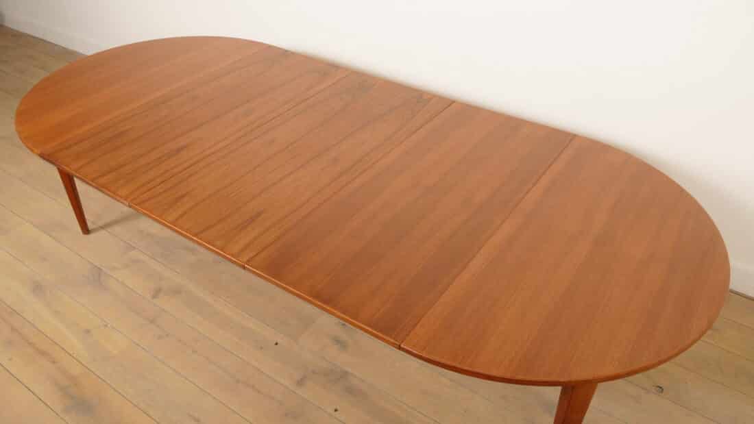 Vintage Ronde Eettafel Xxl Omann Jun No 55 Teak Uitschuifbaar