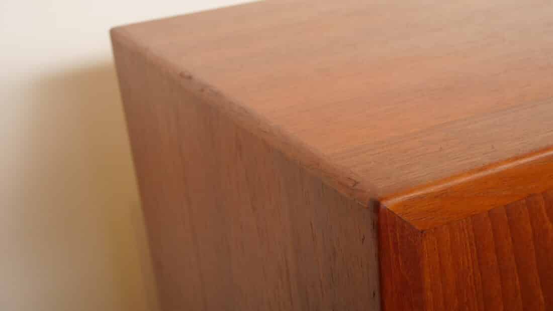 Vintage Deense Ladekast Teak 7 Lades 120 Cm