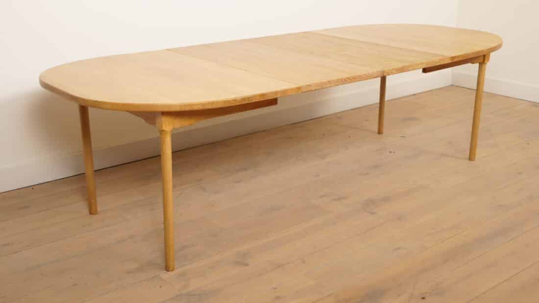 Vintage Ovalen Eettafel Eiken Uitschuifbaar