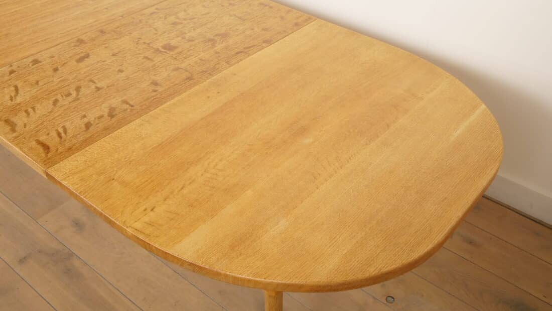 Vintage Ovalen Eettafel Eiken Uitschuifbaar