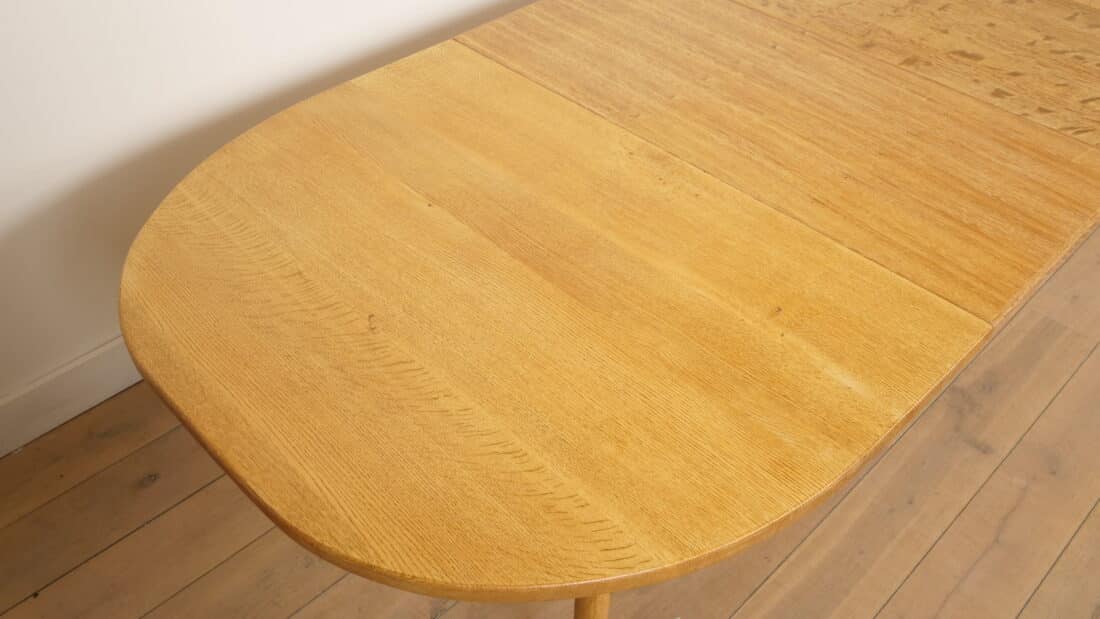 Vintage Ovalen Eettafel Eiken Uitschuifbaar