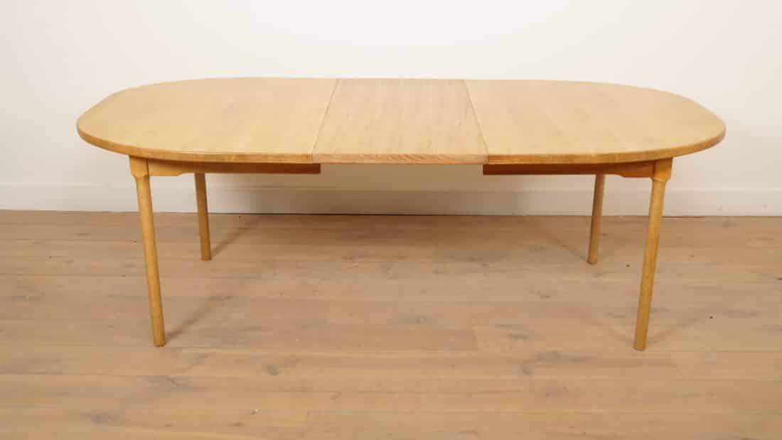 Vintage Ovalen Eettafel Eiken Uitschuifbaar