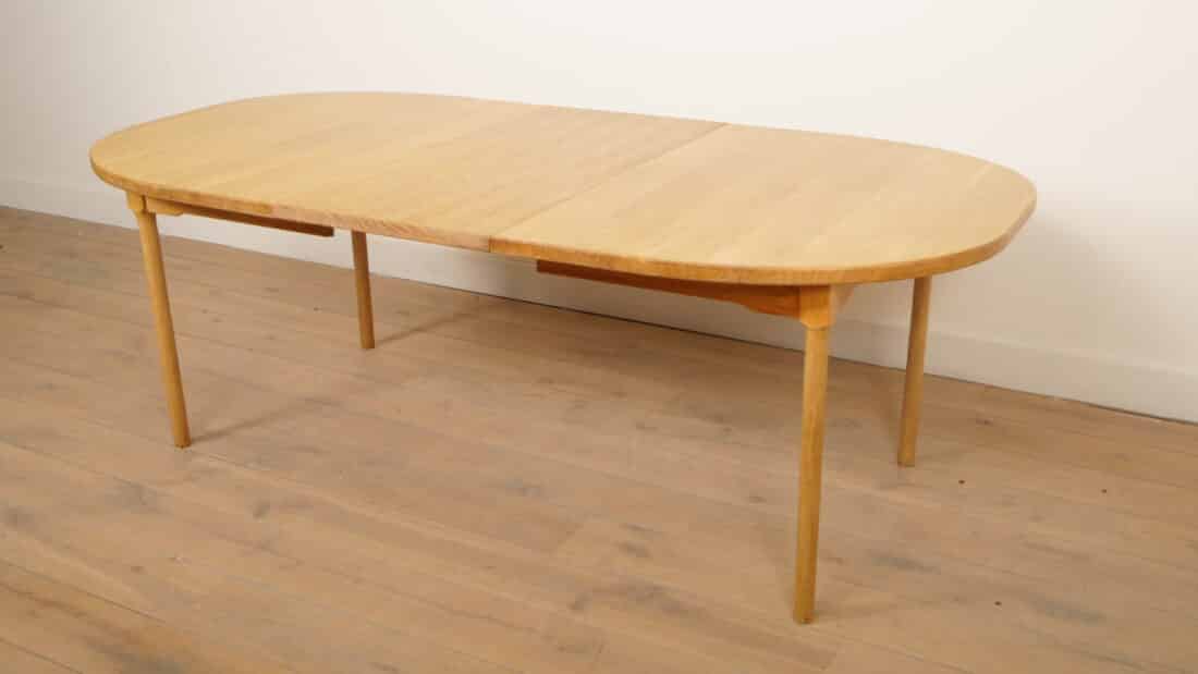 Vintage Ovalen Eettafel Eiken Uitschuifbaar