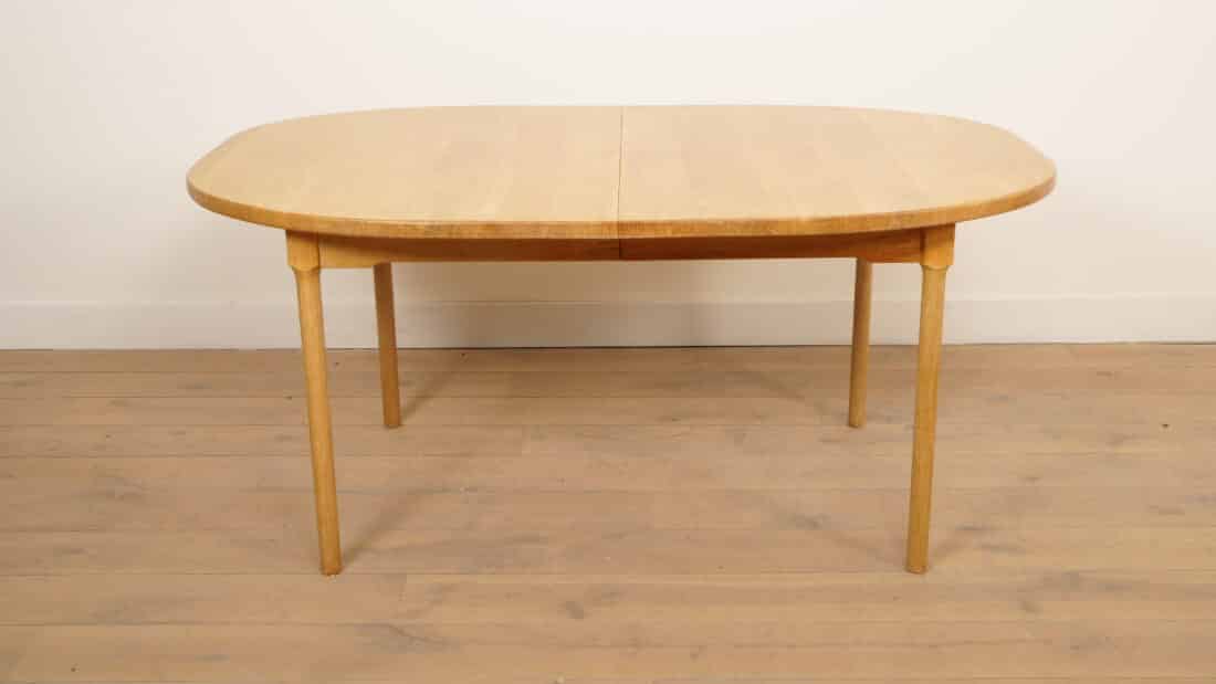 Vintage Ovalen Eettafel Eiken Uitschuifbaar