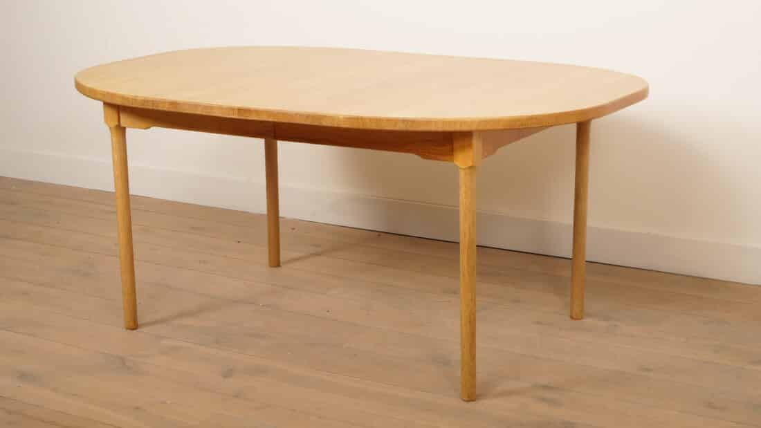 Vintage Ovalen Eettafel Eiken Uitschuifbaar