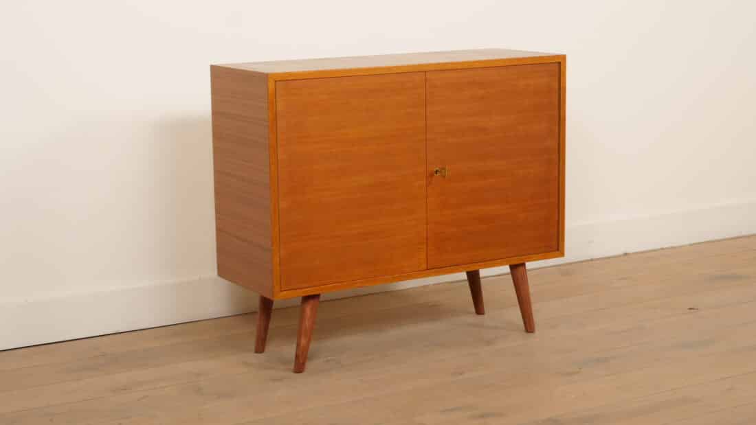 Vintage Wandkast Teak 90 Cm