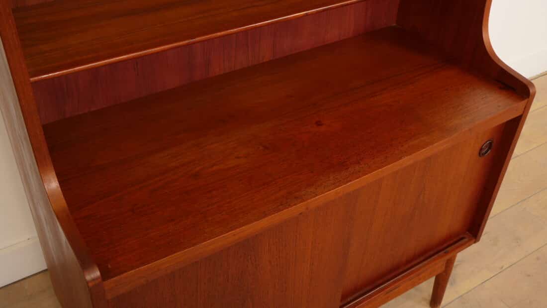 Vintage Highboard Boekenkast Teak Johannes Sorth