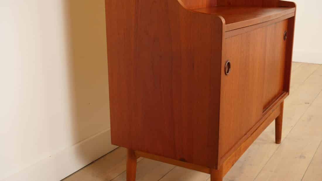 Vintage Highboard Boekenkast Teak Johannes Sorth