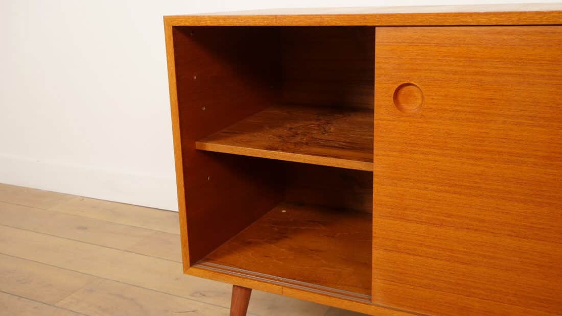 Vintage Kastje Met Schuifdeuren Audiomeubel Teak