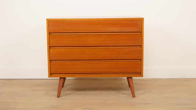Vintage Chest of Drawers 4 Drawers Teak
