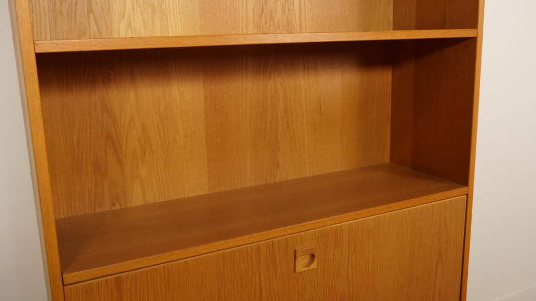 Vintage Wandkast Boekenkast Eiken