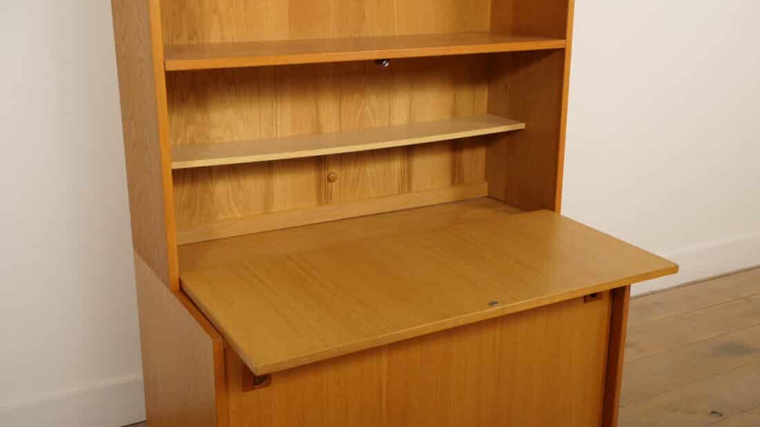 Vintage Wandkast Boekenkast Eiken