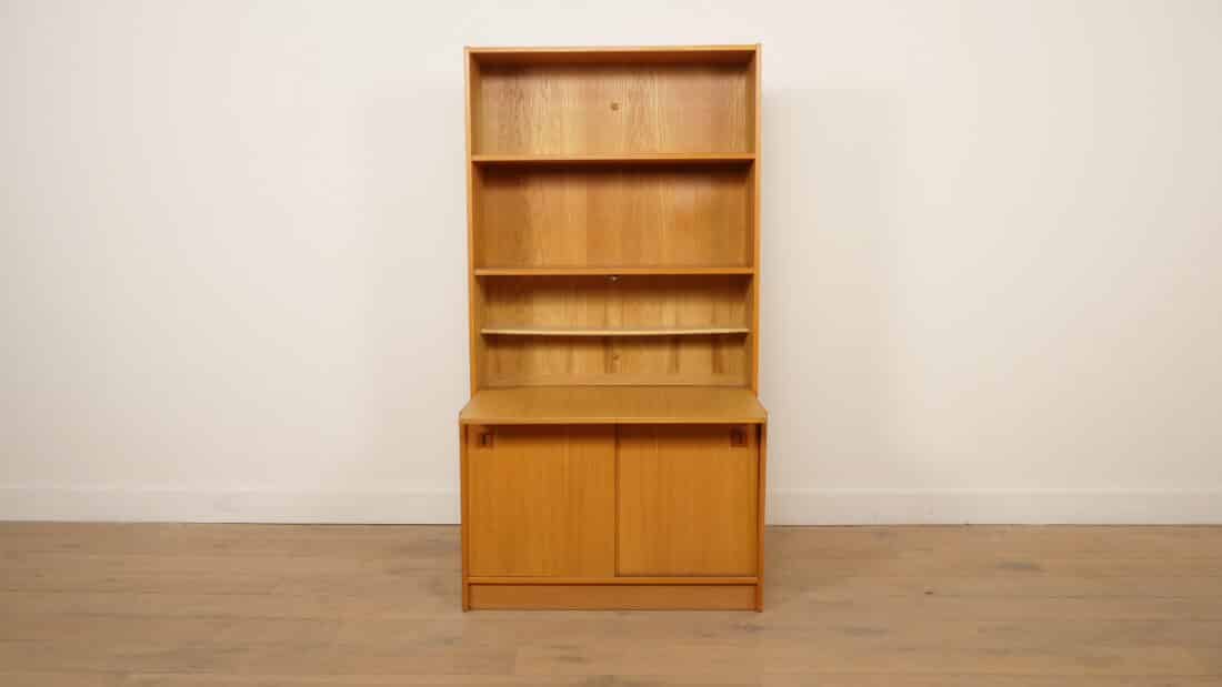 Vintage Wandkast Boekenkast Eiken