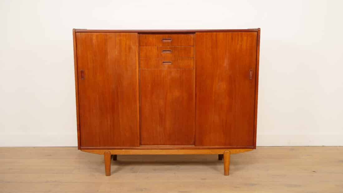Vintage Highboard Wandkast Teak