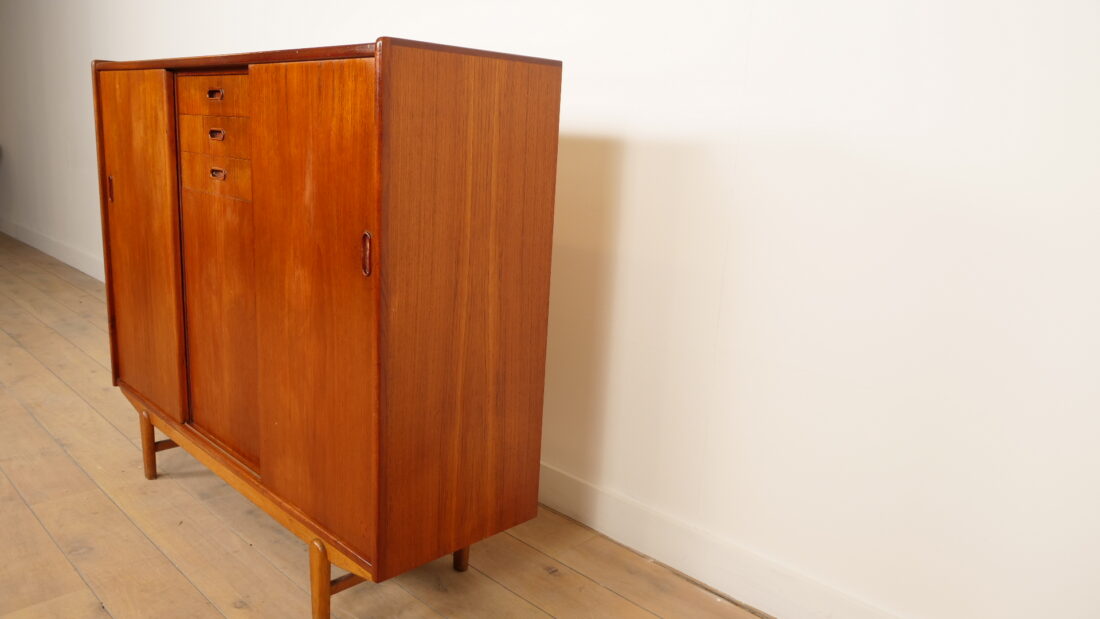 Vintage Highboard Wandkast Teak