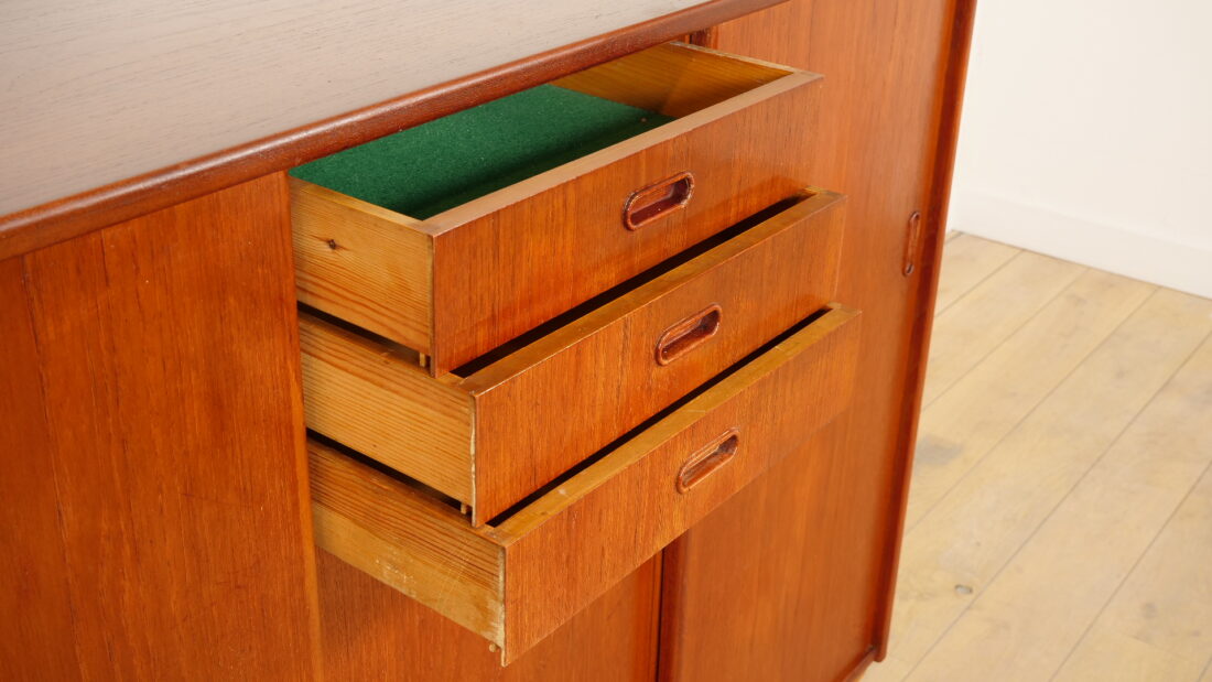 Vintage Highboard Wandkast Teak