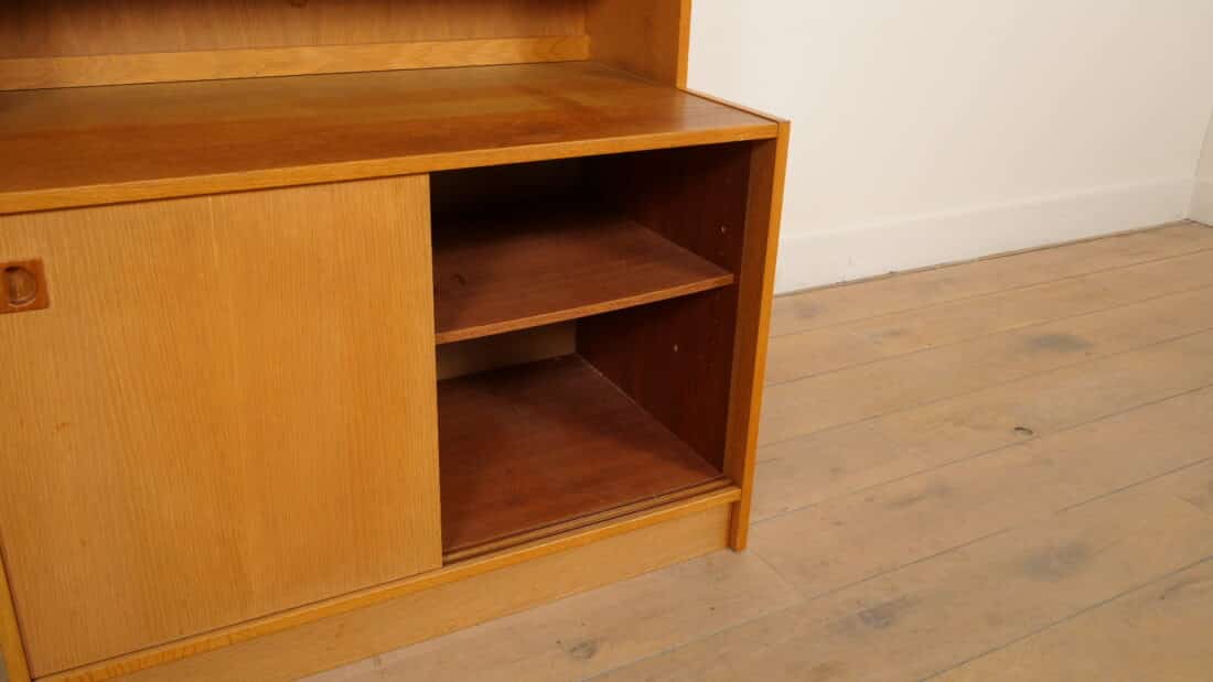 Trp Post Container Data Trp Post Id 24968 Vintage Wandkast Boekenkast Eiken Schuifdeuren Trp Post Container