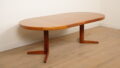 Vintage ronde eettafel | Uitschuifbaar | Bramin | Teak