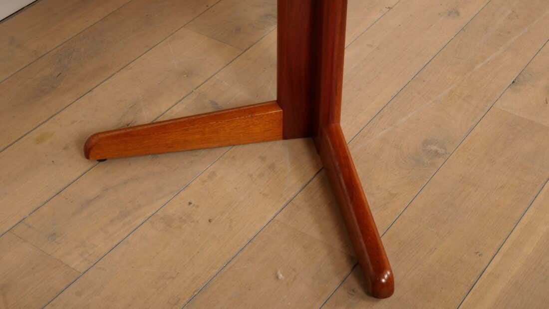 Vintage Ronde Eettafel Uitschuifbaar Bramin Teak