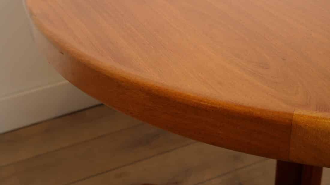 Vintage Ronde Eettafel Uitschuifbaar Bramin Teak