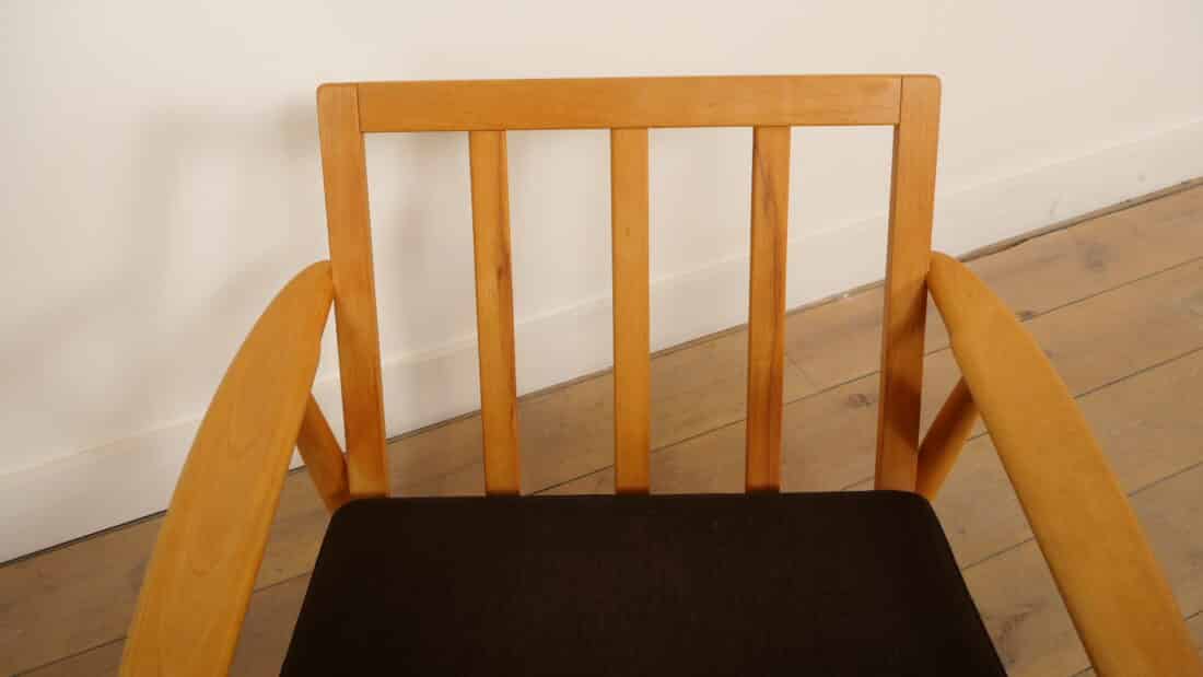 Vintage Deense Lounge Fauteuil Bruin 1960s