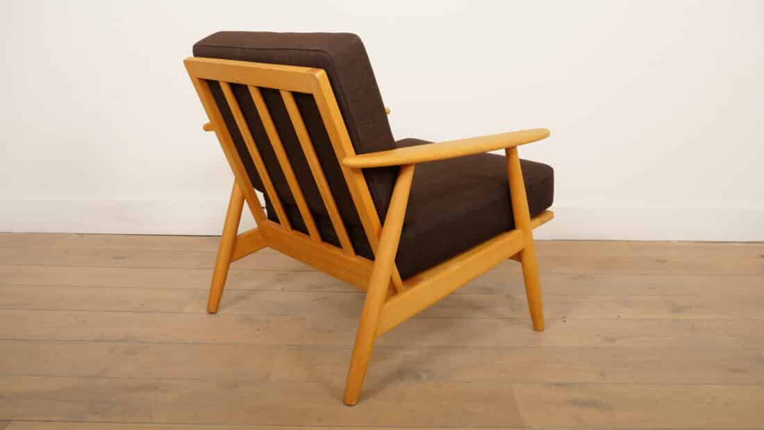 Vintage Deense Lounge Fauteuil Bruin 1960s