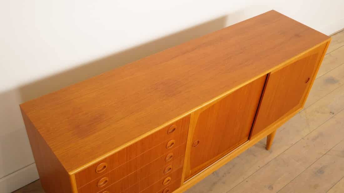 Vintage Dressoir Teak 160 Cm Model Borgia Vintage Dressoir Teak 160 Cm Model Borgia