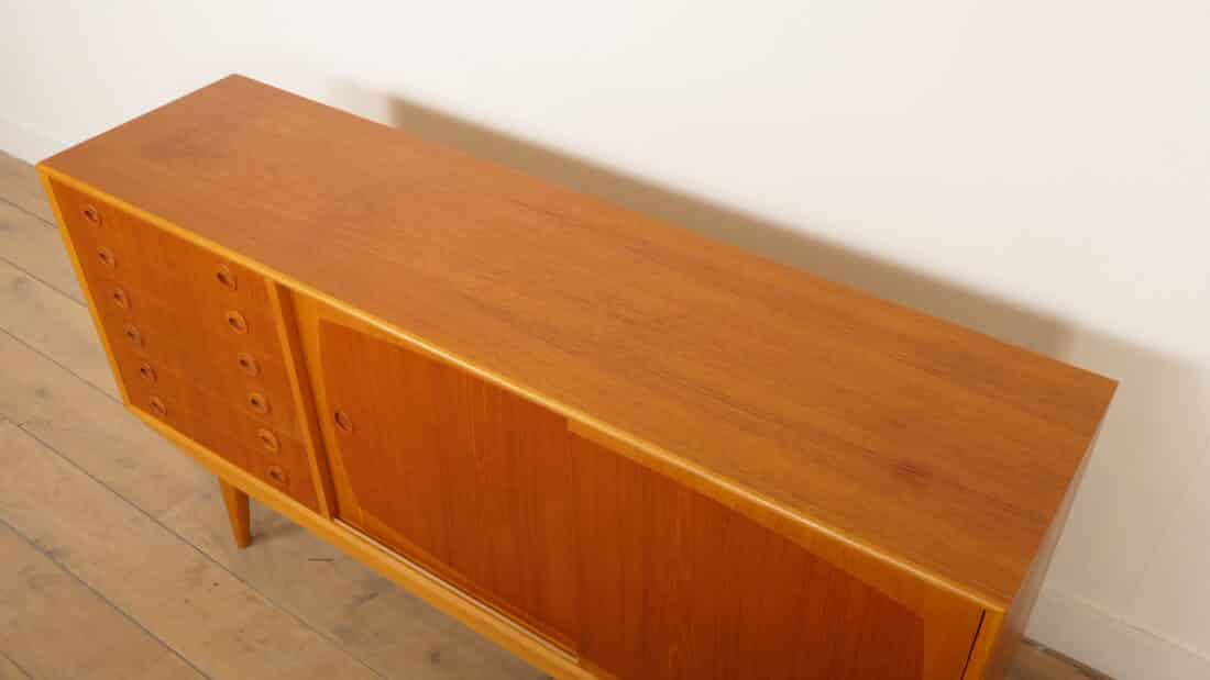 Vintage Dressoir Teak 160 Cm Model Borgia Vintage Dressoir Teak 160 Cm Model Borgia