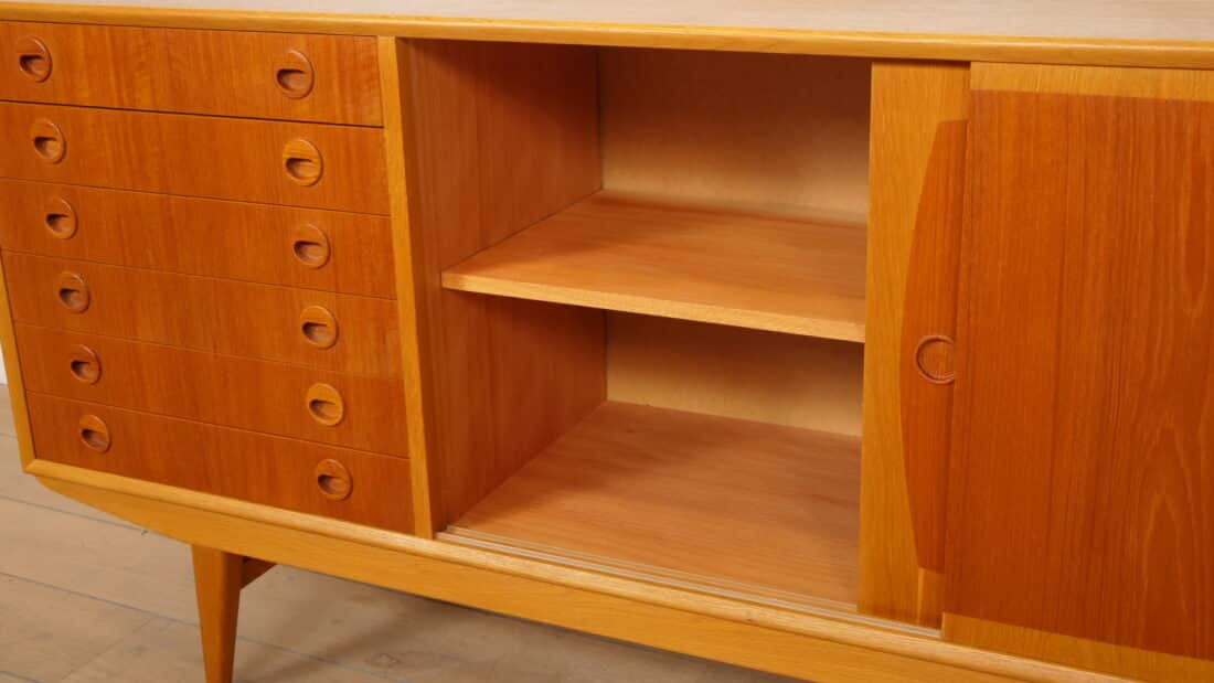 Vintage Dressoir Teak 160 Cm Model Borgia Vintage Dressoir Teak 160 Cm Model Borgia