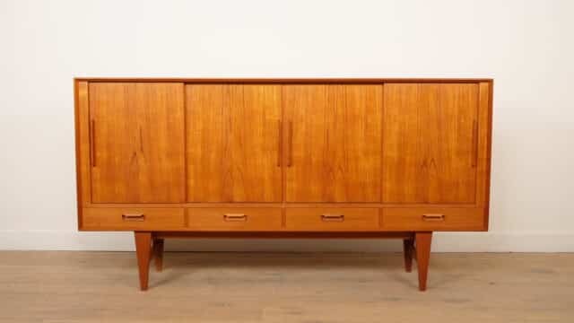 Vintage Highboard Wandkast Teak 1960s