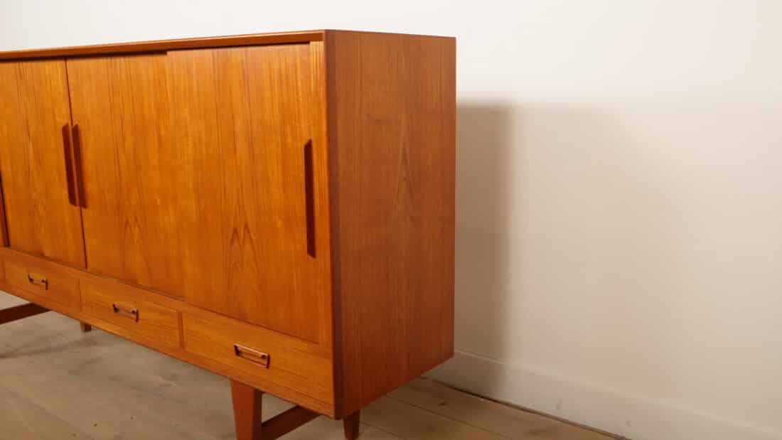 Vintage Highboard Wandkast Teak 1960s