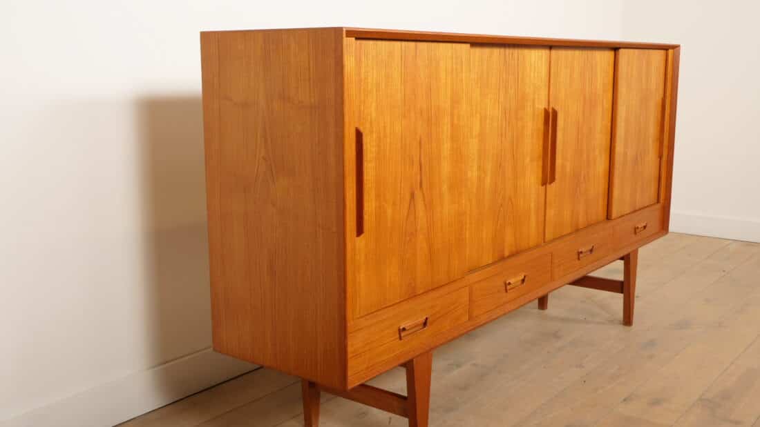 Vintage Highboard Wandkast Teak 1960s