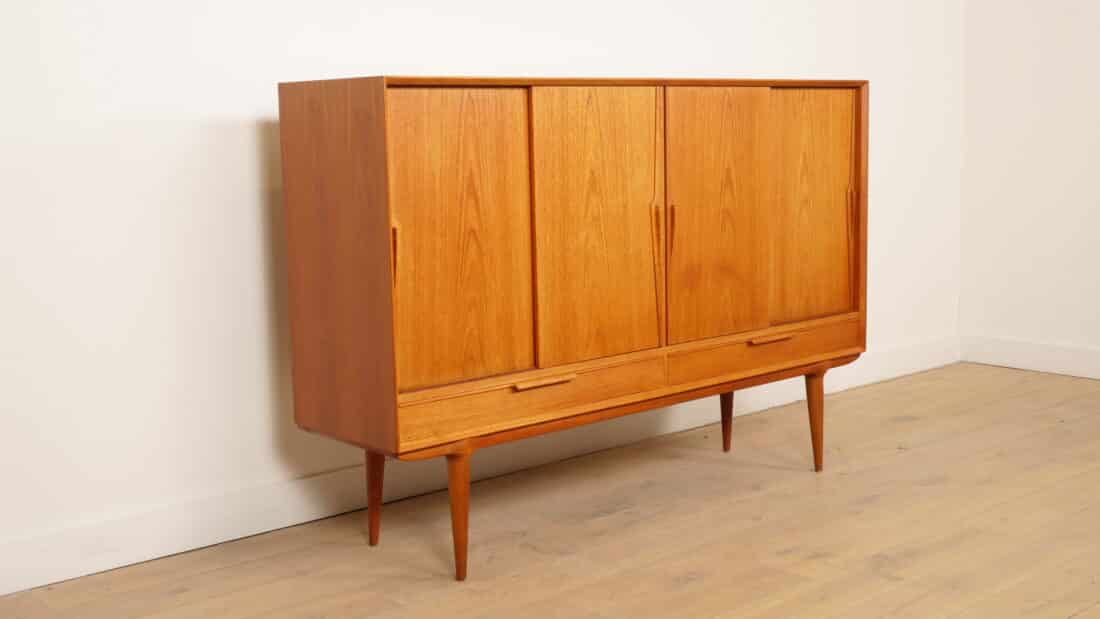 Vintage Kast Deens Design Schuifdeuren Gunni Omann 180 Cm