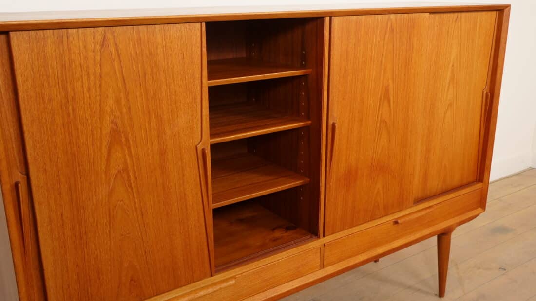 Vintage Kast Deens Design Schuifdeuren Gunni Omann 180 Cm