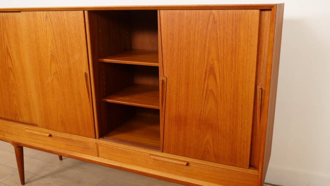 Vintage Kast Deens Design Schuifdeuren Gunni Omann 180 Cm