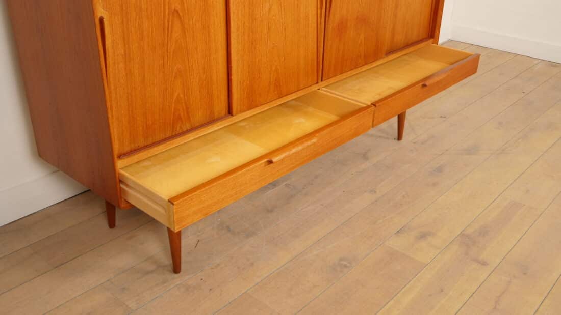 Vintage Kast Deens Design Schuifdeuren Gunni Omann 180 Cm