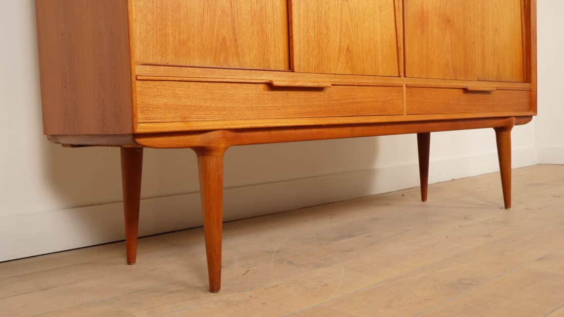 Vintage Kast Deens Design Schuifdeuren Gunni Omann 180 Cm