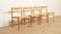 4 x eetkamerstoel | Bramin | H.W. Klein | Gezeept eiken | Gerestaureerd