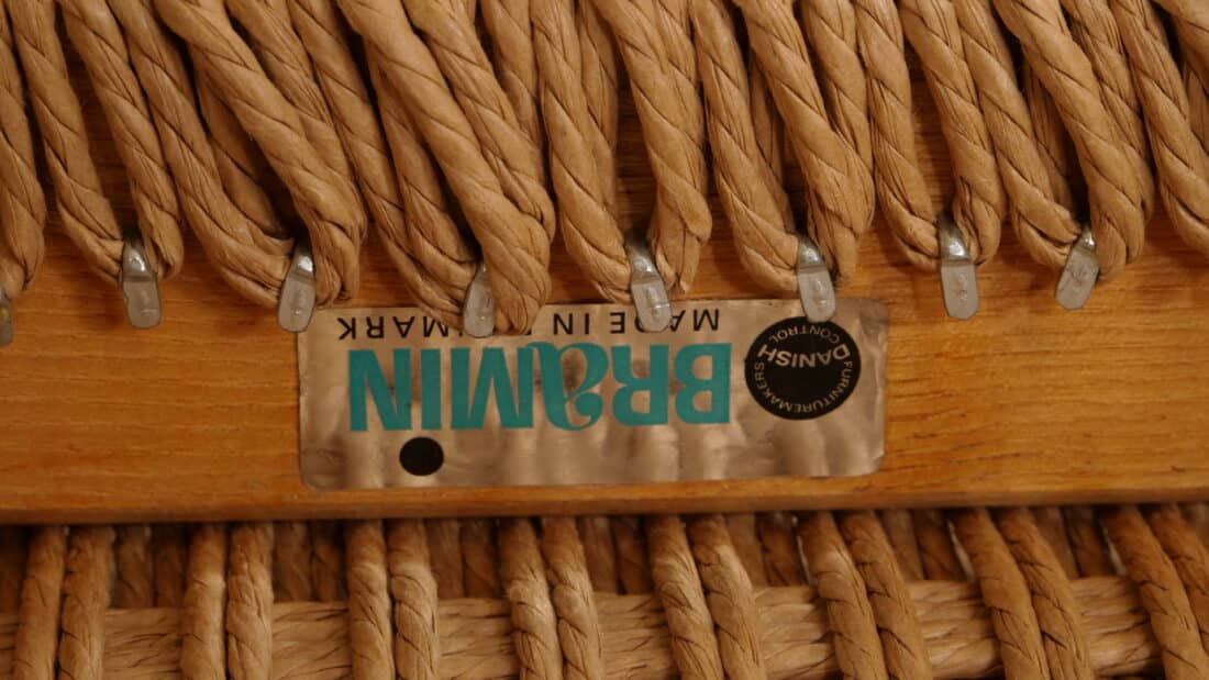 4 X Eetkamerstoel Bramin H W Klein Gezeept Eiken Gerestaureerd