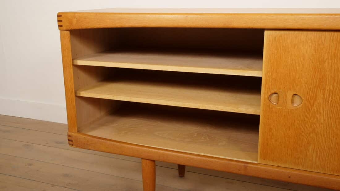 Vintage Dressoir Eiken Bramin H W Klein 225 Cm