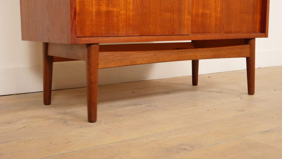 Vintage Boekenkast Secretaire Teak Johannes Sorth