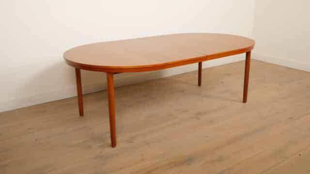 Vintage Ronde Eettafel Teak Uitschuifbaar 120 8211 210 Cm