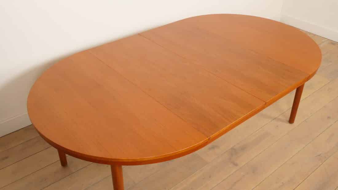 Vintage Ronde Eettafel Teak Uitschuifbaar 120 8211 210 Cm Vintage Ronde Eettafel Teak Uitschuifbaar 120 8211 210 Cm