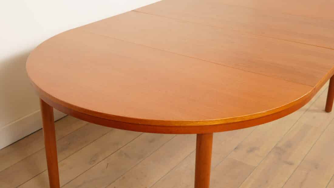 Vintage Ronde Eettafel Teak Uitschuifbaar 120 8211 210 Cm Vintage Ronde Eettafel Teak Uitschuifbaar 120 8211 210 Cm