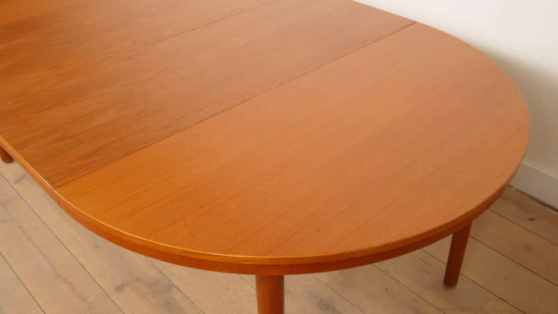 Vintage Ronde Eettafel Teak Uitschuifbaar 120 8211 210 Cm Vintage Ronde Eettafel Teak Uitschuifbaar 120 8211 210 Cm