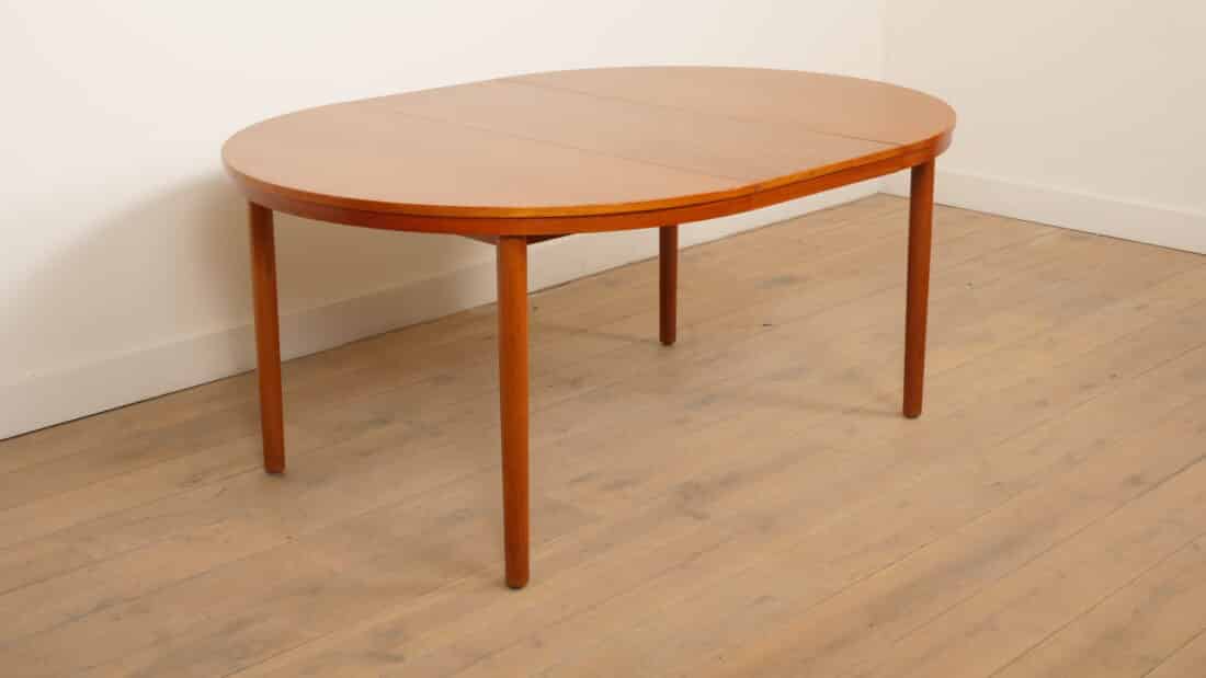 Vintage Ronde Eettafel Teak Uitschuifbaar 120 8211 210 Cm Vintage Ronde Eettafel Teak Uitschuifbaar 120 8211 210 Cm